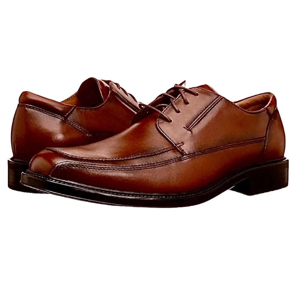 - Dockers Sz 10 Perspective Tan Leather Oxford Dress Shoes! EUC!